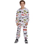 Pattern Seamless Texture Cartoon Kids  Sweatshirt set