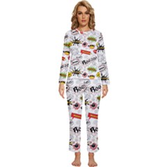 Womens  Long Sleeve Lightweight Pajamas Set 