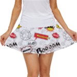 Pattern Seamless Texture Cartoon Women s Skort