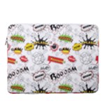 Pattern Seamless Texture Cartoon 15  Vertical Laptop Sleeve Case With Pocket