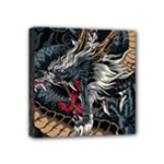 Dragon Snake Legend Japanese Mythology Mini Canvas 4  x 4  (Stretched)