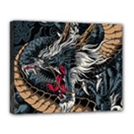 Dragon Snake Legend Japanese Mythology Canvas 14  x 11  (Stretched)