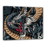 Dragon Snake Legend Japanese Mythology Canvas 20  x 16  (Stretched)