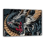 Dragon Snake Legend Japanese Mythology Canvas 18  x 12  (Stretched)