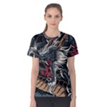 Dragon Snake Legend Japanese Mythology Women s Cotton T-Shirt