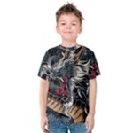 Dragon Snake Legend Japanese Mythology Kids  Cotton T-Shirt