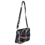 Dragon Snake Legend Japanese Mythology Shoulder Bag with Back Zipper