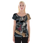 Dragon Snake Legend Japanese Mythology Cap Sleeve Top