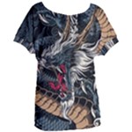 Dragon Snake Legend Japanese Mythology Women s Oversized T-Shirt