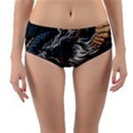 Dragon Snake Legend Japanese Mythology Reversible Mid-Waist Bikini Bottoms