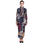 Dragon Snake Legend Japanese Mythology Turtleneck Maxi Dress