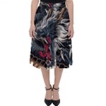 Dragon Snake Legend Japanese Mythology Classic Midi Skirt