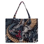 Dragon Snake Legend Japanese Mythology Zipper Medium Tote Bag