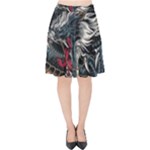 Dragon Snake Legend Japanese Mythology Velvet High Waist Skirt