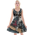 Dragon Snake Legend Japanese Mythology Reversible Velvet Sleeveless Dress