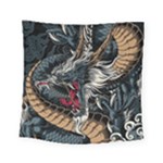 Dragon Snake Legend Japanese Mythology Square Tapestry (Small)