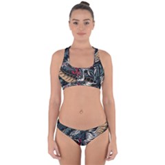 Dragon Snake Legend Japanese Mythology Cross Back Hipster Bikini Set from ArtsNow.com