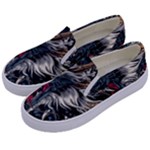 Dragon Snake Legend Japanese Mythology Kids  Canvas Slip Ons