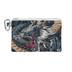 Dragon Snake Legend Japanese Mythology Canvas Cosmetic Bag (Medium)