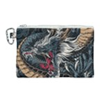 Dragon Snake Legend Japanese Mythology Canvas Cosmetic Bag (Large)