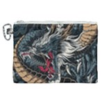 Dragon Snake Legend Japanese Mythology Canvas Cosmetic Bag (XL)