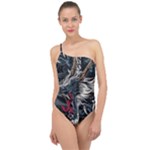 Dragon Snake Legend Japanese Mythology Classic One Shoulder Swimsuit