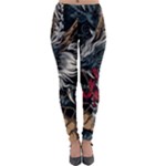 Dragon Snake Legend Japanese Mythology Lightweight Velour Leggings