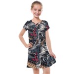 Dragon Snake Legend Japanese Mythology Kids  Cross Web Dress