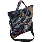 Dragon Snake Legend Japanese Mythology Fold Over Handle Tote Bag