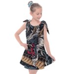 Dragon Snake Legend Japanese Mythology Kids  Tie Up Tunic Dress