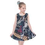 Dragon Snake Legend Japanese Mythology Kids  Summer Dress