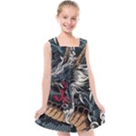 Dragon Snake Legend Japanese Mythology Kids  Cross Back Dress