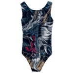 Dragon Snake Legend Japanese Mythology Kids  Cut-Out Back One Piece Swimsuit