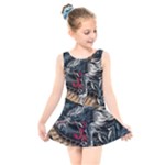 Dragon Snake Legend Japanese Mythology Kids  Skater Dress Swimsuit