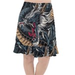 Dragon Snake Legend Japanese Mythology Fishtail Chiffon Skirt