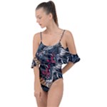 Dragon Snake Legend Japanese Mythology Drape Piece Swimsuit