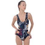 Dragon Snake Legend Japanese Mythology Side Cut Out Swimsuit