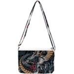 Dragon Snake Legend Japanese Mythology Double Gusset Crossbody Bag