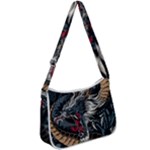 Dragon Snake Legend Japanese Mythology Zip Up Shoulder Bag