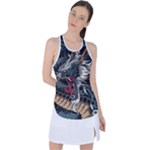 Dragon Snake Legend Japanese Mythology Racer Back Mesh Tank Top