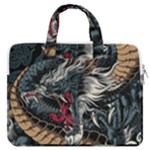 Dragon Snake Legend Japanese Mythology MacBook Pro 15  Double Pocket Laptop Bag 