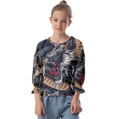 Kids  Cuff Sleeve Top 