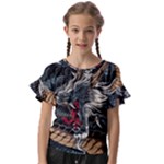 Dragon Snake Legend Japanese Mythology Kids  Cut Out Flutter Sleeves