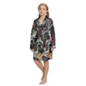 Kids  Long Sleeve Velvet Lounge Robe 