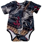 Dragon Snake Legend Japanese Mythology Baby Short Sleeve Bodysuit