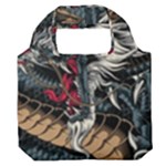 Dragon Snake Legend Japanese Mythology Premium Foldable Grocery Recycle Bag