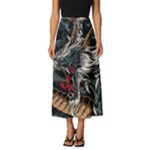 Dragon Snake Legend Japanese Mythology Classic Midi Chiffon Skirt