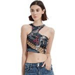 Dragon Snake Legend Japanese Mythology Cut Out Top