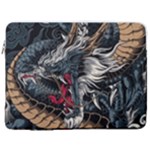 Dragon Snake Legend Japanese Mythology 17  Vertical Laptop Sleeve Case With Pocket