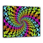 3d Grateful Dead 90 s Neon Dancing Bears Canvas 20  x 16  (Stretched)